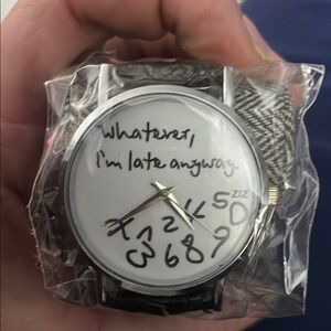 Black and Silver Smartwatch with Unique Dial Design